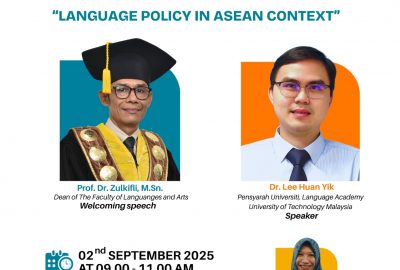 Online Public Lecture on Language Policy in ASEAN Context